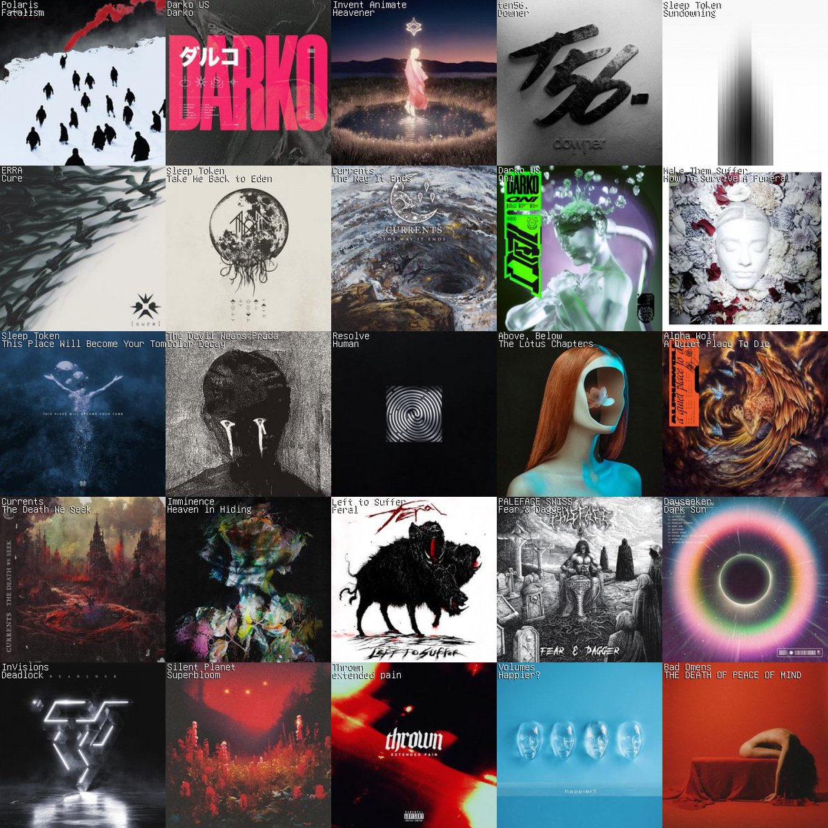 @rachellereacts @Invent_Animate @156Silence @knockedloose @GAGBOSTON @LMTF @Distinguisher_ @bodysnatcherfl @fitforanautopsy @chamber615 @EXTORTIONISTnw not as MUCH variance as i thought between artists but still a solid 5x5 for me