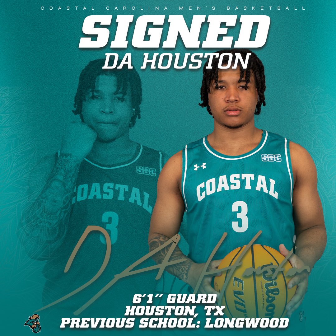 Houston… we are cleared for takeoff🚀🚀🚀

Join us in welcoming @DAHouston3 to #TealNation 🏝️