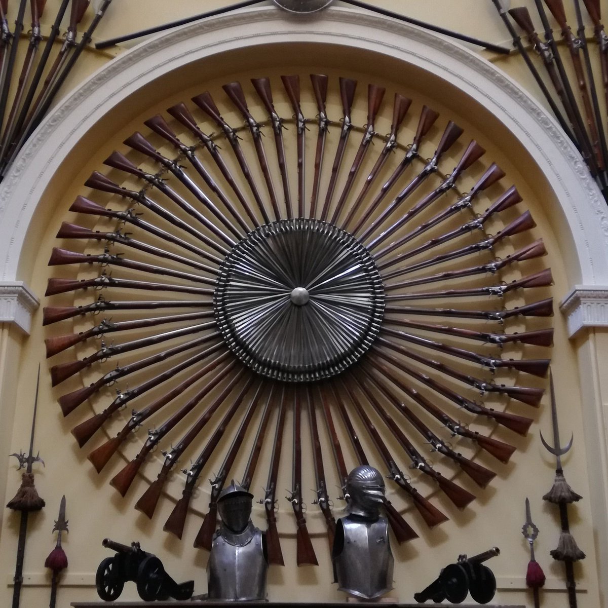 #AlphabetChallenge #WeekR 
R is for.... Round rifles 

(At the stunning Inveraray Castle )