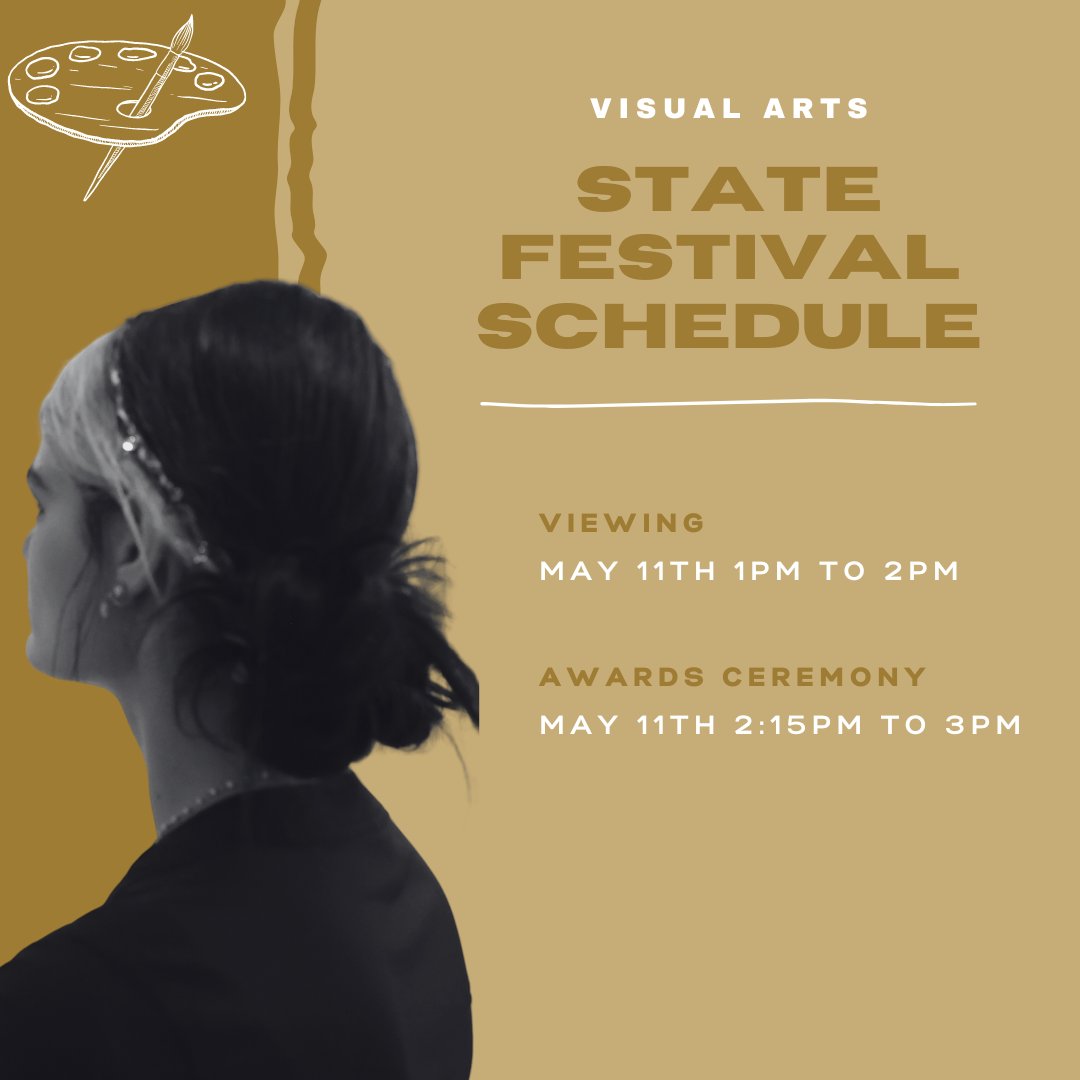 The Visual Arts State Festival is today! Admission is free.  View the schedule, program, results and more here: mshsl.org/visualarts