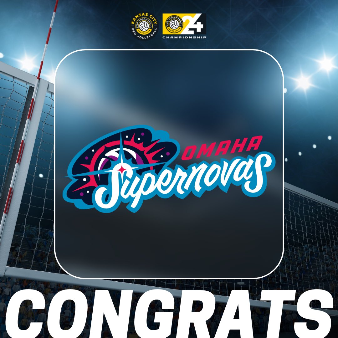 kcprovolleyball's tweet photo. Congratulations to the @OmahaSupernovas for clinching their spot in the postseason 💪

#KCProVolleyball | #OmahaSupernovas https://t.co/tYUTeivAbW