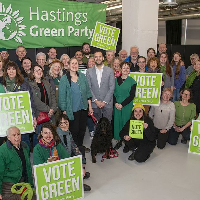 Throwback to my visit to Hastings very recently. @TheGreenParty group was 4th largest on the council. Residents liked what they saw and wanted more. They are now the LARGEST GROUP! 💚
