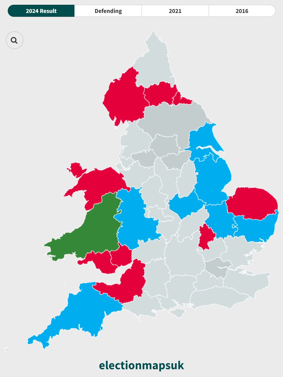 Norfolk PCC Result: 🌹 LAB: 35.2% (+13.1) 🌳 CON: 33.9% (-11.2) 🌍 GRN: 15.8% (+5.6) 🔶 LDM: 15.1% (+1.4) Labour GAIN from Conservative. Changes w/ 2021. electionmaps.uk/le2024