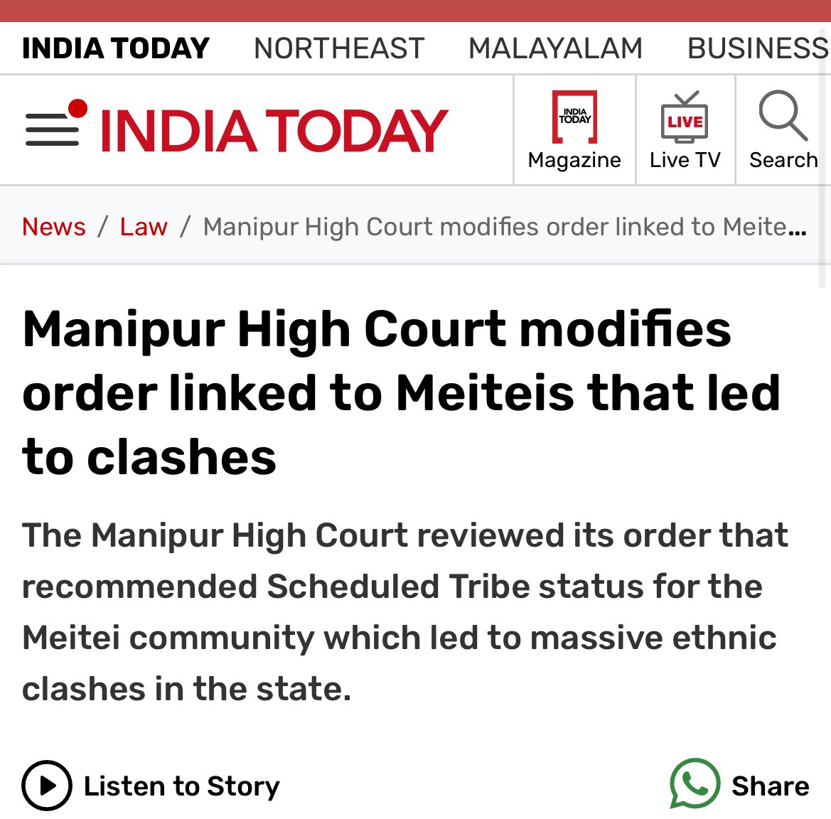 @dhruv_rathee Dhruv Rathee,
You should also tell the people why this violence broke out.

Why an uneducated miyanlord without assessing the on-ground situation gave a verdict which flamed this violence?

#ManipurViolence #Manipurconflict #Meitei #kuki