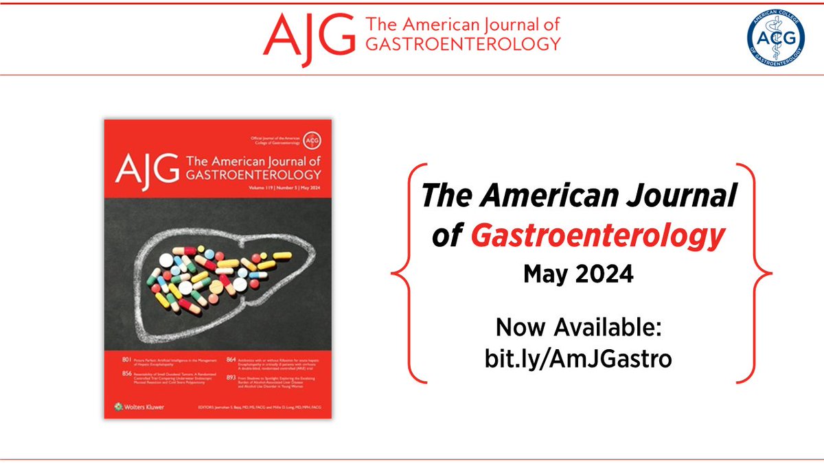 The May Issue of The American Journal of #Gastroenterology is now available! Explore this month's articles: 📕bit.ly/AmJGastro @MLongMD @JasmohanBajaj