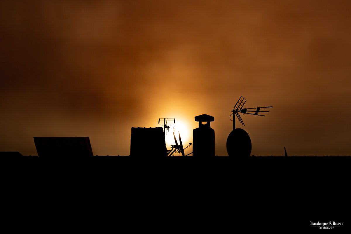 Silhouettes. 
Sunrise. 
Xanthi, Greece. 
#xanthi #Greece #silhouettes #sunrise #urban #canongreece #liveforthestory #canon80d #CharalamposBouras #CharalamposBourasPhotography