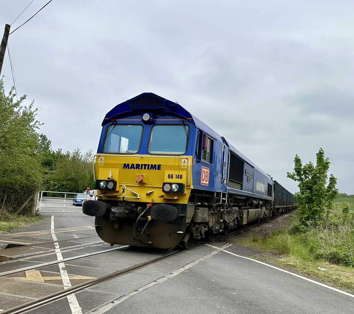 66148 at Crofton TMD on todays 6M16 Tees - Knowsley #class66