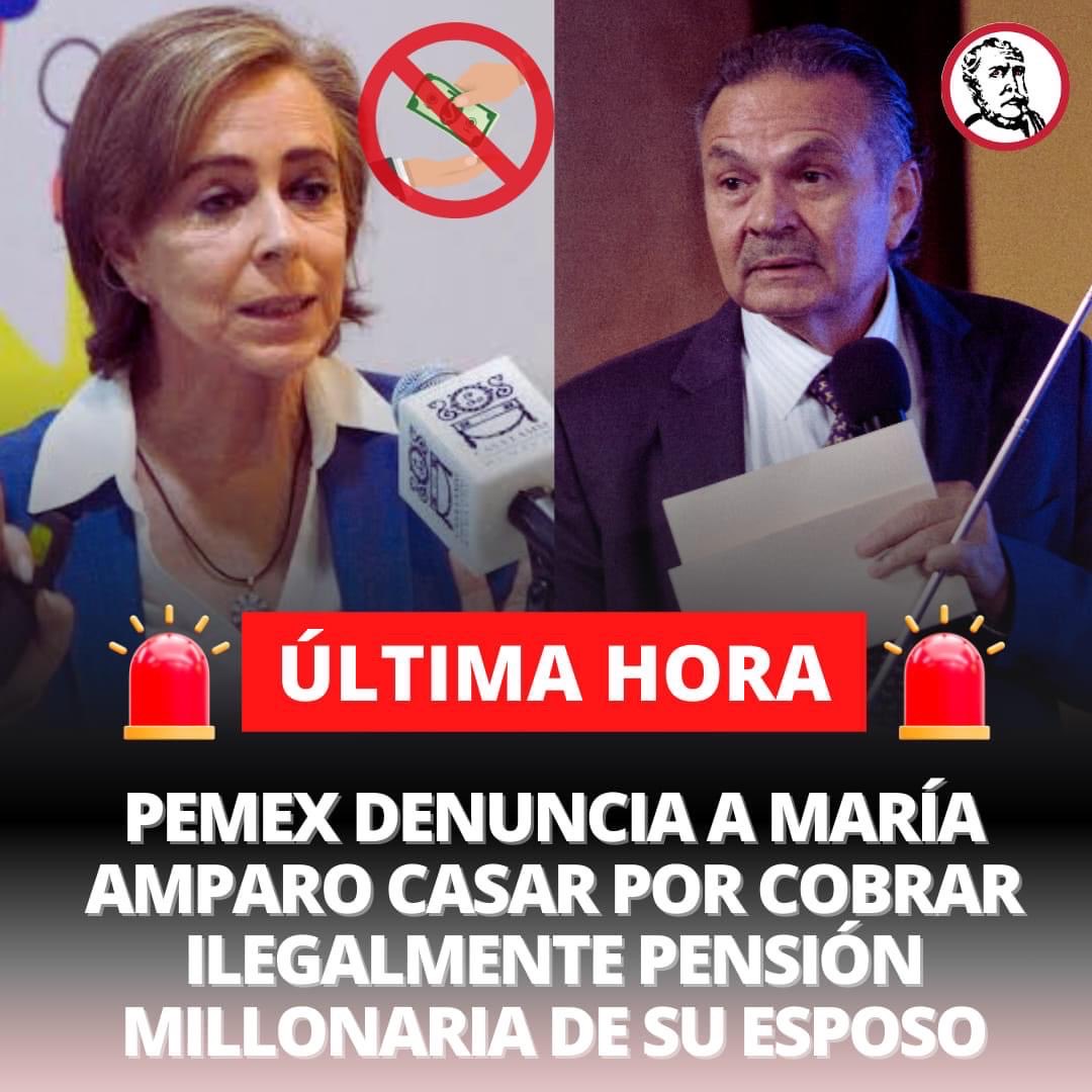Pemex va por 31 millones de pesos pagados indebidamente a María Amparo Casar. La combatiente de la corrupción metida en un caso de corrupción. La hipocresía de la derecha rancia.