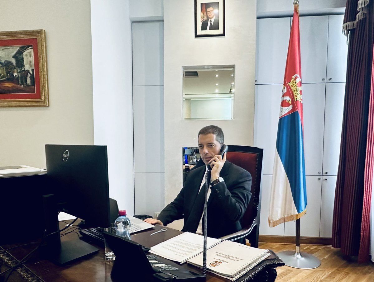 Excellent phone call with @RobalsdqAlvarez, Minister of Foreign Affairs @MIREXRD of the #DominicanRepublic, on #Serbia’s readiness to extend areas of both bilateral and multilateral cooperation, in particular within regional organizations in the Western Hemisphere. 🇷🇸🤝🇩🇴