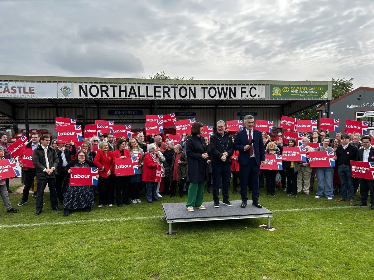 Labour leader Keir Starmer in Rishi Sunak’s own Northallerton constituency celebrating the new Labour York and North Yorkshire mayor David Skaith.
