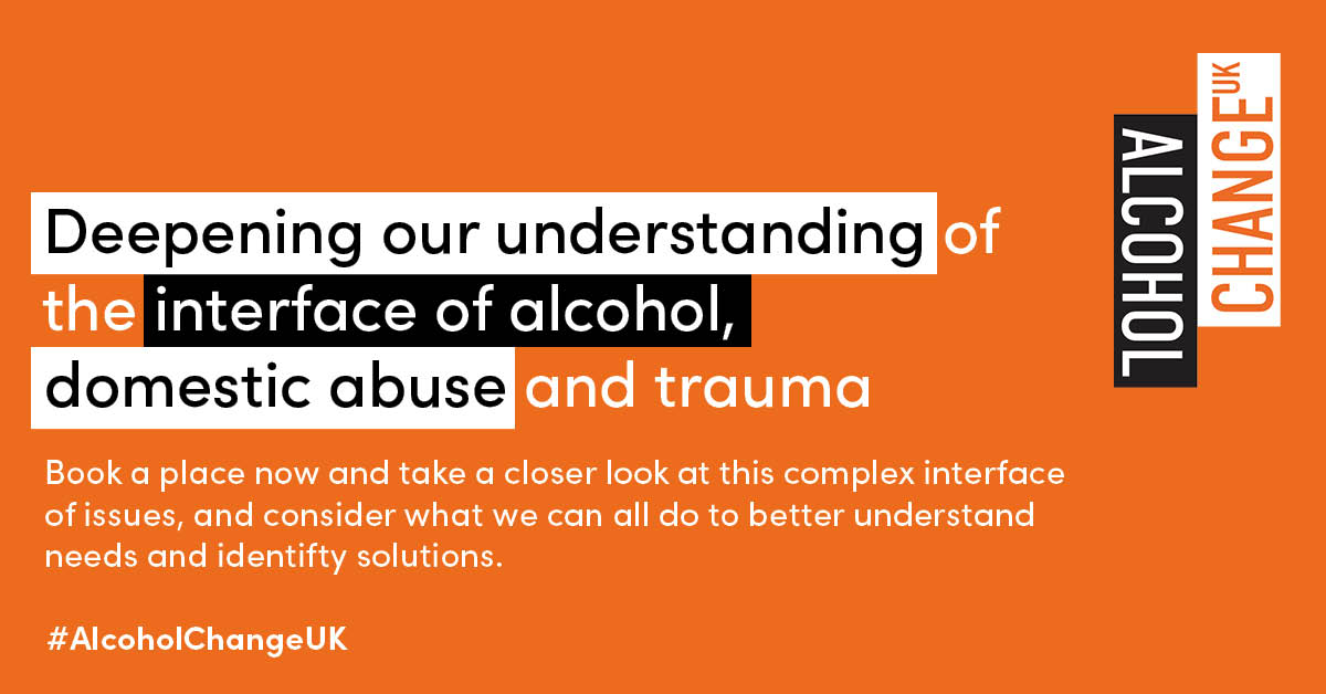 After our successful seminar on #domesticabuse, #alcohol and trauma we’ll be returning to the topic on 11 July – taking a closer look at this complex interface of issues, and considering what we can all do to identify solutions. Get your tickets🎟️alcoholchange.org.uk/events/closer-…