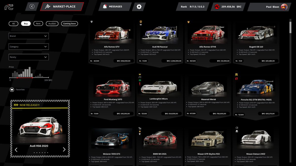 🏎️ Explore the NFT marketplace of Rebel Cars, $RC! Discover amazing unique car NFTs, in-game assets tradable with other players! 🚀

This is just the beginning—get a ride that matches your style and race away! 

#RebelCars  #crypto #gamefi #NFT 🏁