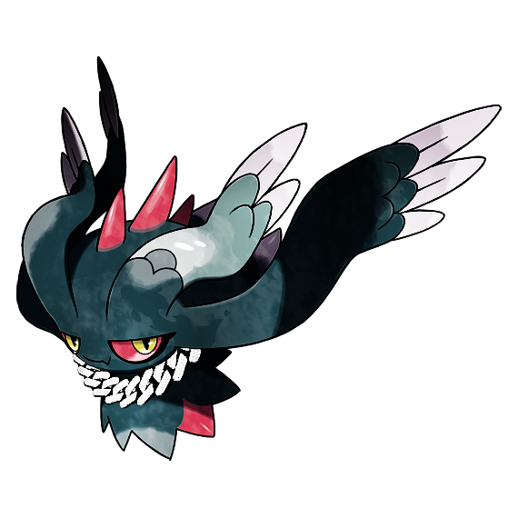 #ポケモンSV #ポケモンイラスト
ハバタクカミ（アメリカのイケてる黒人ラッパーのすがた）