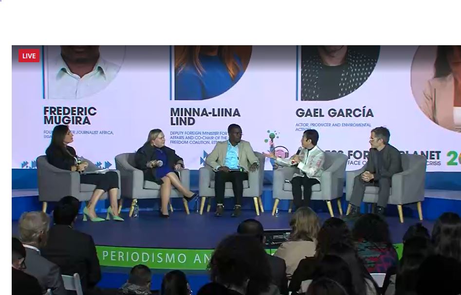 Our founder @Mugira speaking on World Press Freedom Day Conference hosted in Chile linkedin.com/video/live/urn… @UNESCO