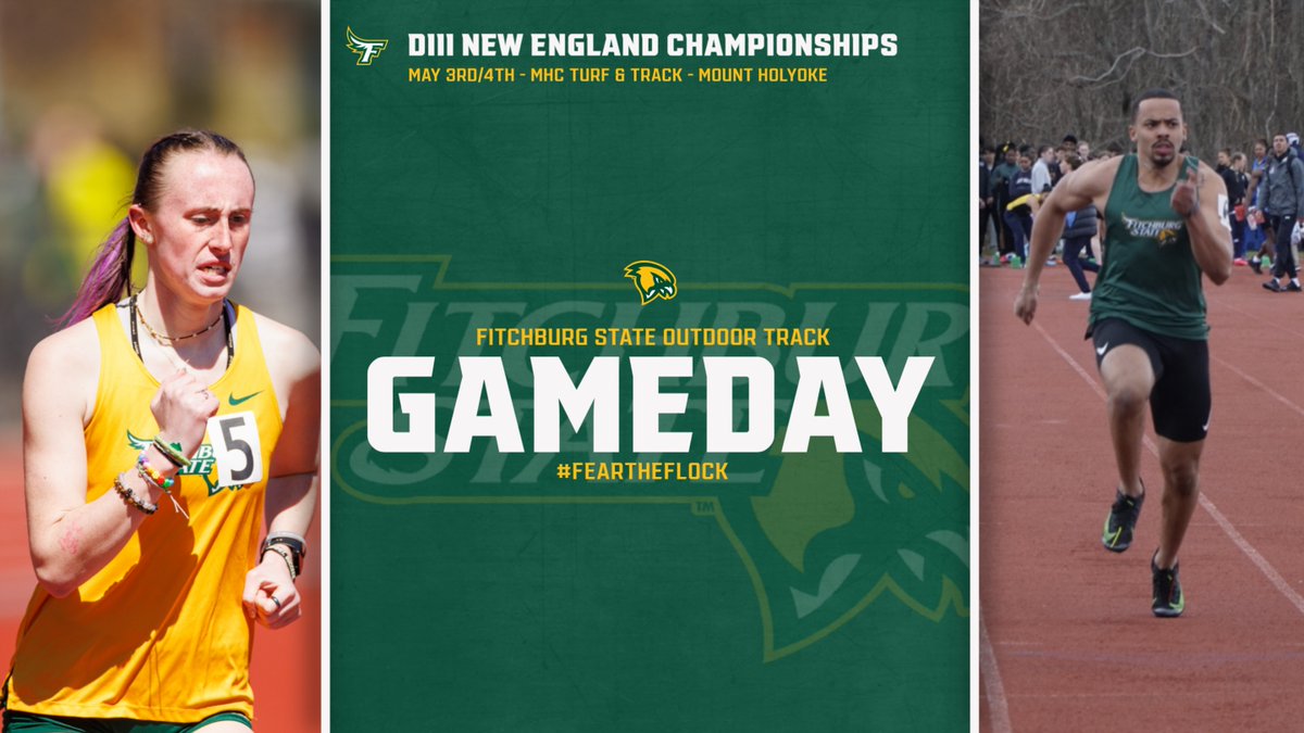 Meet Day I MEN'S & WOMEN'S OUTDOOR TRACK & FIELD I @FSUfalconsTFXC 

📍MHC Turf & Track
🆚 DIII New England Championships
⏰11:45AM
📊FitchburgFalcons.Com

#FearTheFlock #TheFalconWay
