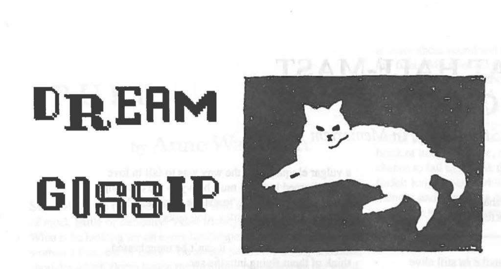 “There are a few of us and I who am in the dream know that I know them but the I that is dreaming has never seen them.” We’ve revived a column from Alice Notley’s zine, Scarlet. This week only, Dream Gossip: buff.ly/3JIOS6O