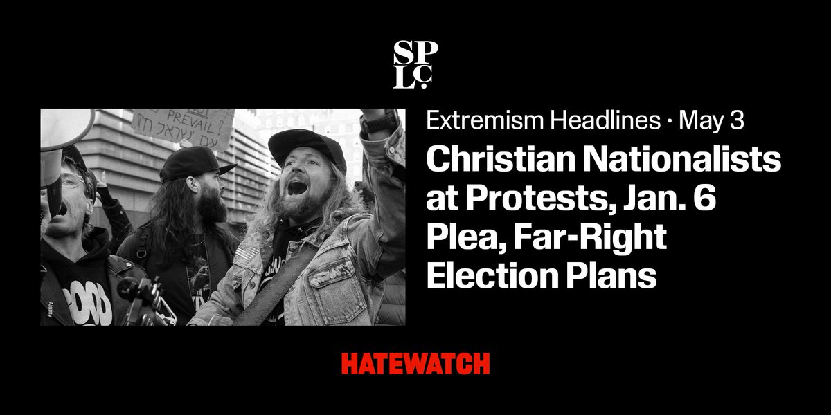 📲 Read this week's roundup of #HatewatchHeadlines and recent news that caught our eye: bit.ly/4bpcOIv

One highlight 🎯: Reporting by @Huffpost on how far-right Christian nationalists helm a pro-Israel demonstration at the @Columbia University campus.