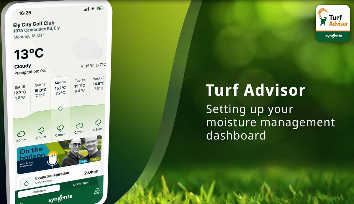 New #TurfAdvisor tutorial video available. How to set up your #MoistureManagement dashboard. Watch here: buff.ly/3wrtUGz