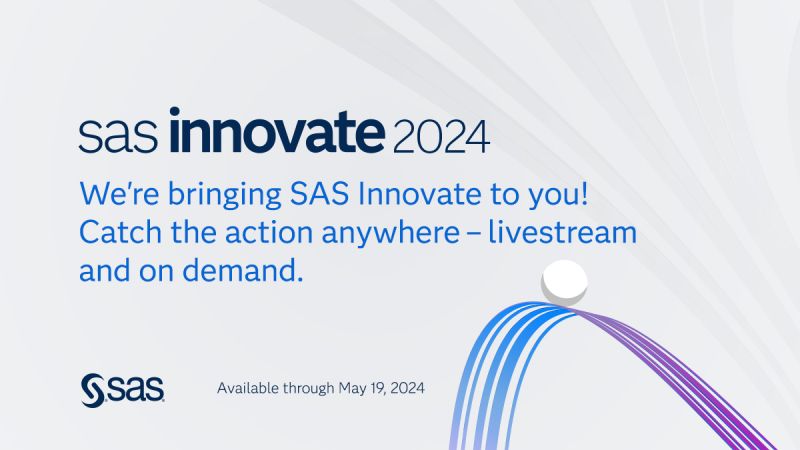 Vea la repetición del #SASInnovate 💻

Obtenga acceso «on demand» de todas las sesiones sobre temas en auge como IA y analítica; todo de forma gratuita.

sas.com/en_us/events/2…