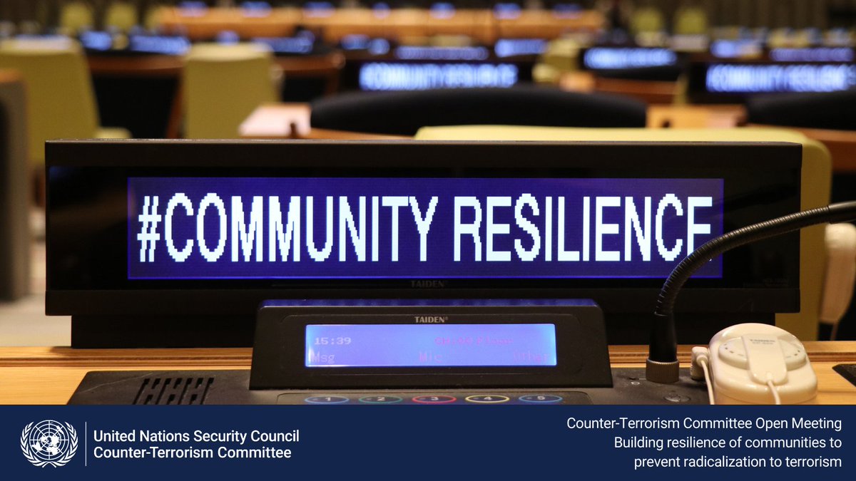 This week's open meeting on #CommunityResilience & preventing radicalization to terrorism highlighted the role that society as a whole plays in countering terrorism. Missed it? 📲Watch the full session: webtv.un.org/en/asset/k1h/k… 📲Read the wrap-up: bit.ly/4bqwxrf