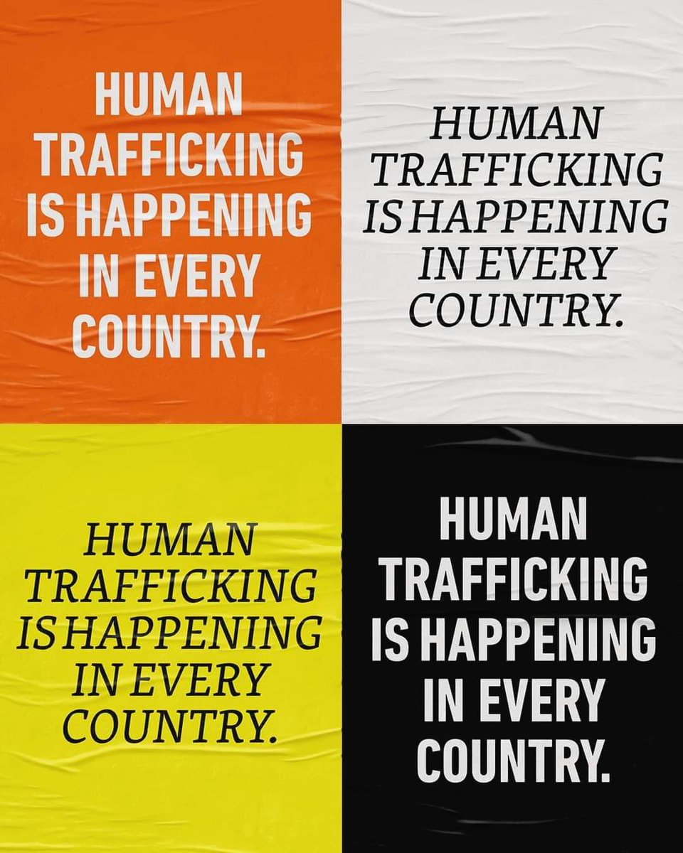 #EndHumanTrafficking Human trafficking is made up of three elements:

1: Movement or recruitment by

2: Deception or coercion for

3: The purpose of exploitation
Together We Can End Human Trafficking. 
Be vigilant!! Together We Can End Human Trafficking
