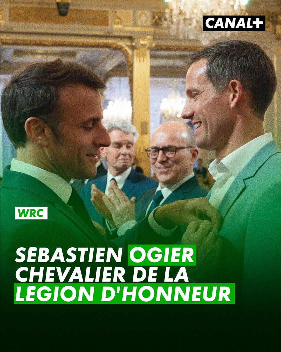 👏 Sébastien Ogier a été fait Chevalier de la Légion d'honneur 🇫🇷

Le natif de Gap a remporté 8 titres de champion du monde des rallyes 💪