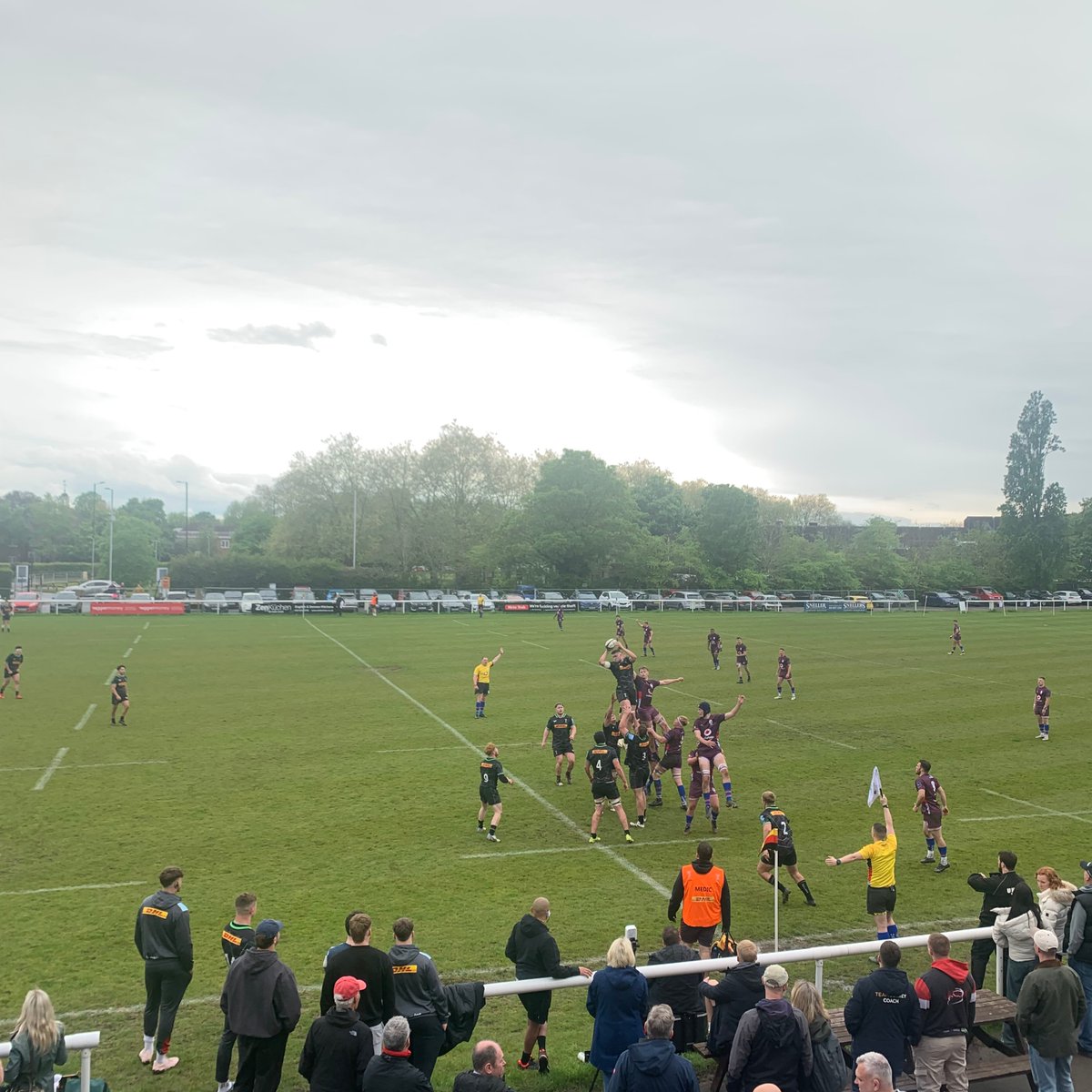 Brilliant to see @Harlequins u23s in action against the United Kingdom Armed Forces Rugby Union u23s at The RAG! #thisisrichmond💛❤️🖤