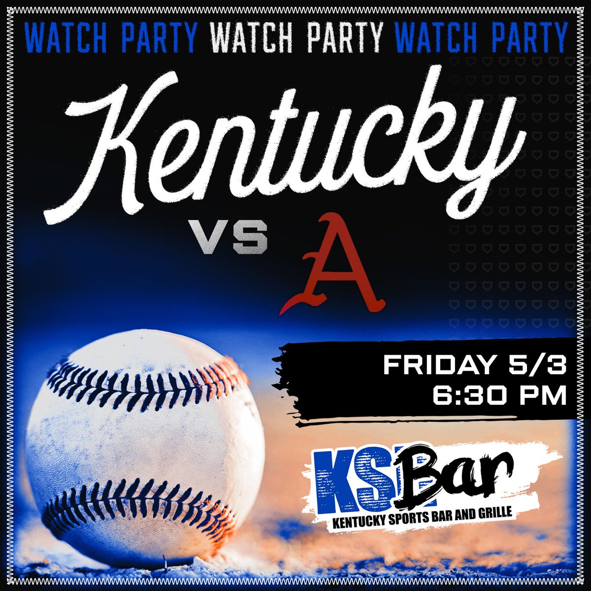 Reserved seating at KPP is sold out so your next best seat to watch the Cats is right here (as long as the weather plays nice). Bourbon Friday specials with pours as low as $4 and happy hour 2-5 so if you have tix, stop in before you head over to get in the proper mood.