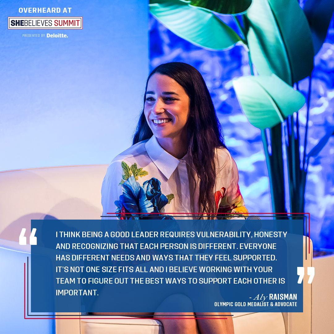 Patience, poise, prestige 

#FlashbackFriday when @Aly_Raisman kicked off the 2024 #SheBelievesSummit presented by @DeloitteUS last weekend