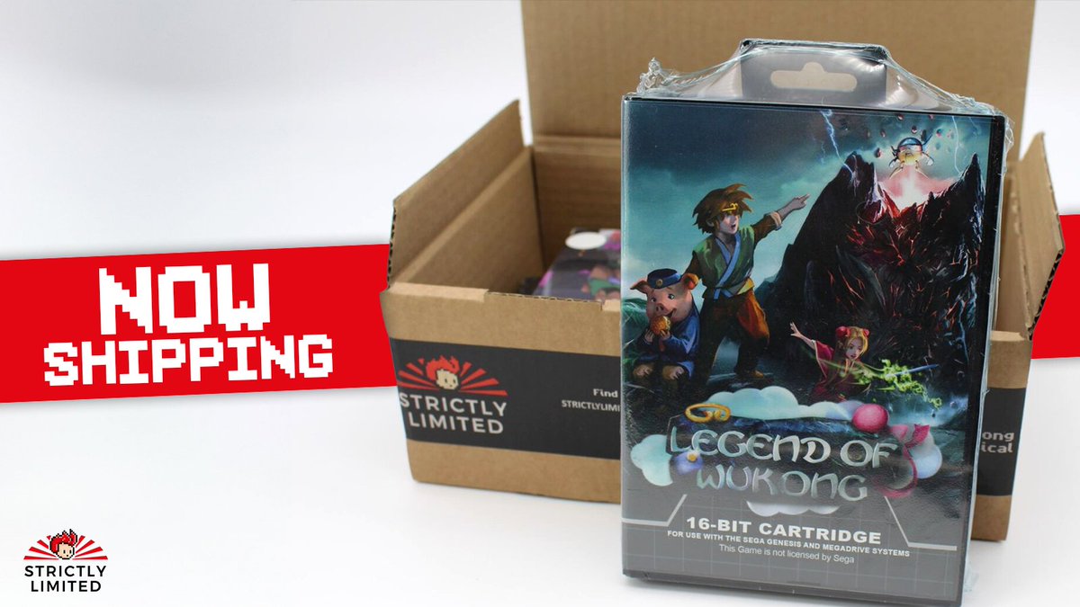 🎮🐉 Now Shipping: LEGEND OF WUKONG for GENESIS / MEGA DRIVE! In partnership with Piko Interactive. A 13-year-old boy alters the course of Chinese history after a time machine accident sends him back hundreds of years. ecs.page.link/KvfRW