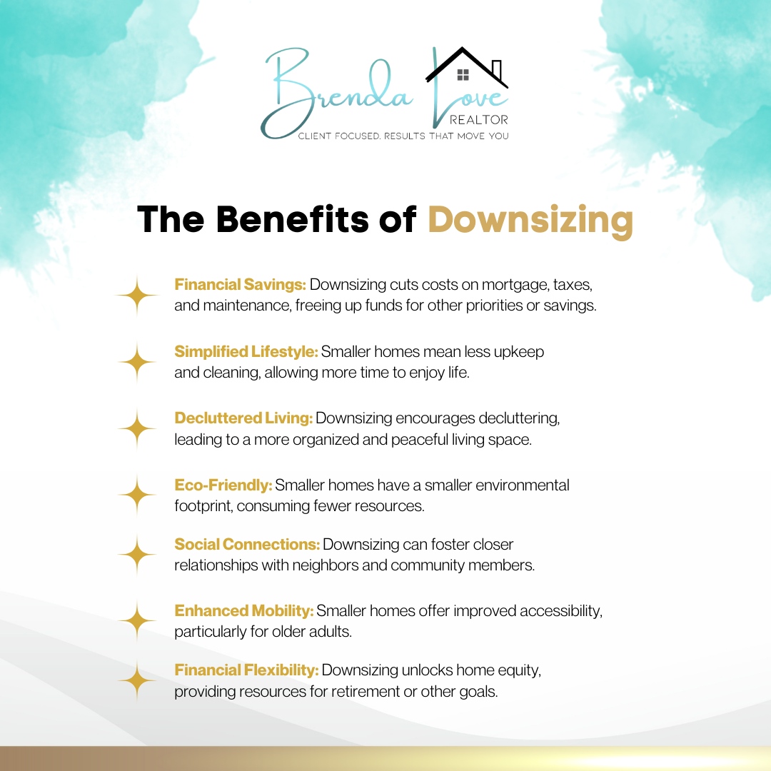 Discover the liberating benefits of downsizing! From reducing maintenance to unlocking financial freedom, downsizing offers many advantages. Learn how simplifying your space can lead to a more fulfilling lifestyle.

#buyingahome #preapproval #realestateprotips #housingmarket #...