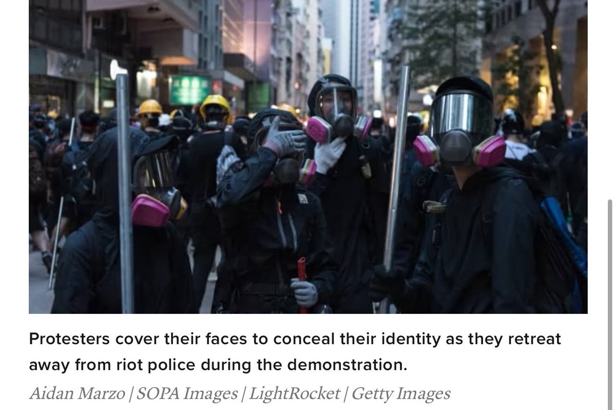 Neocon senator @HawleyMO denounced students protesting the Gaza genocide as “pro-Hamas freaks in N-95 masks”. In 2019, when Hong Kong passed an anti-mask law in to tamp down on US-backed riots, Hawley traveled there to support the fanatics who had been beating innocent people…
