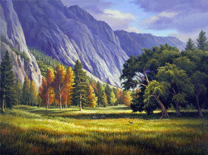 Gary Bergren brings purple mountains' majesty right into your living room.  Come to the gallery to rent or buy this stunning work today.

Yosemite Valley
oil on canvas 18x24

#californiaart #interiordesign #sunlight #fineart#oilpainter #landscapes #goldenhour #garybergrenart