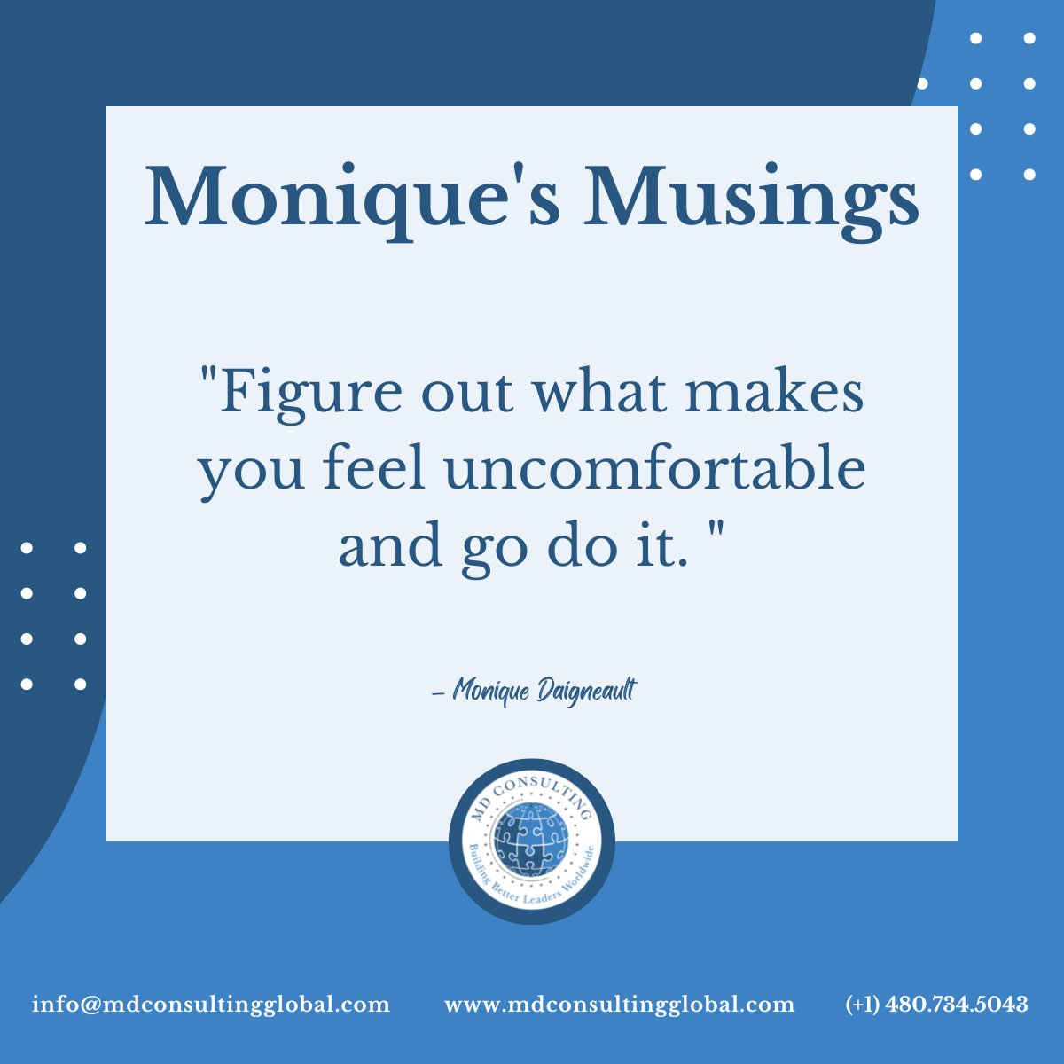 #challengeyourself #stepoutofyourcomfortzone #pushyourlimits #embracegrowth #getuncomfortable #faceyourfears #daretochallenge #motivationalquote #growthmindset #personaldevelopment #MDConsulting