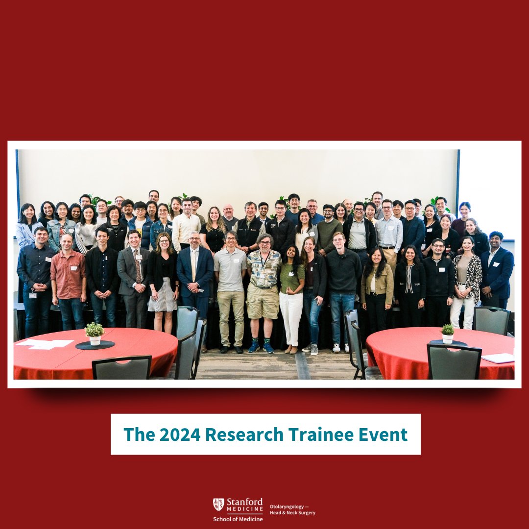 Last Friday, we held another successful Research Trainee Event!  #stanfordohns #stanfordohnsresearch #researchtraineeevent #ohnsresearch #trainees #stanfordmedicine