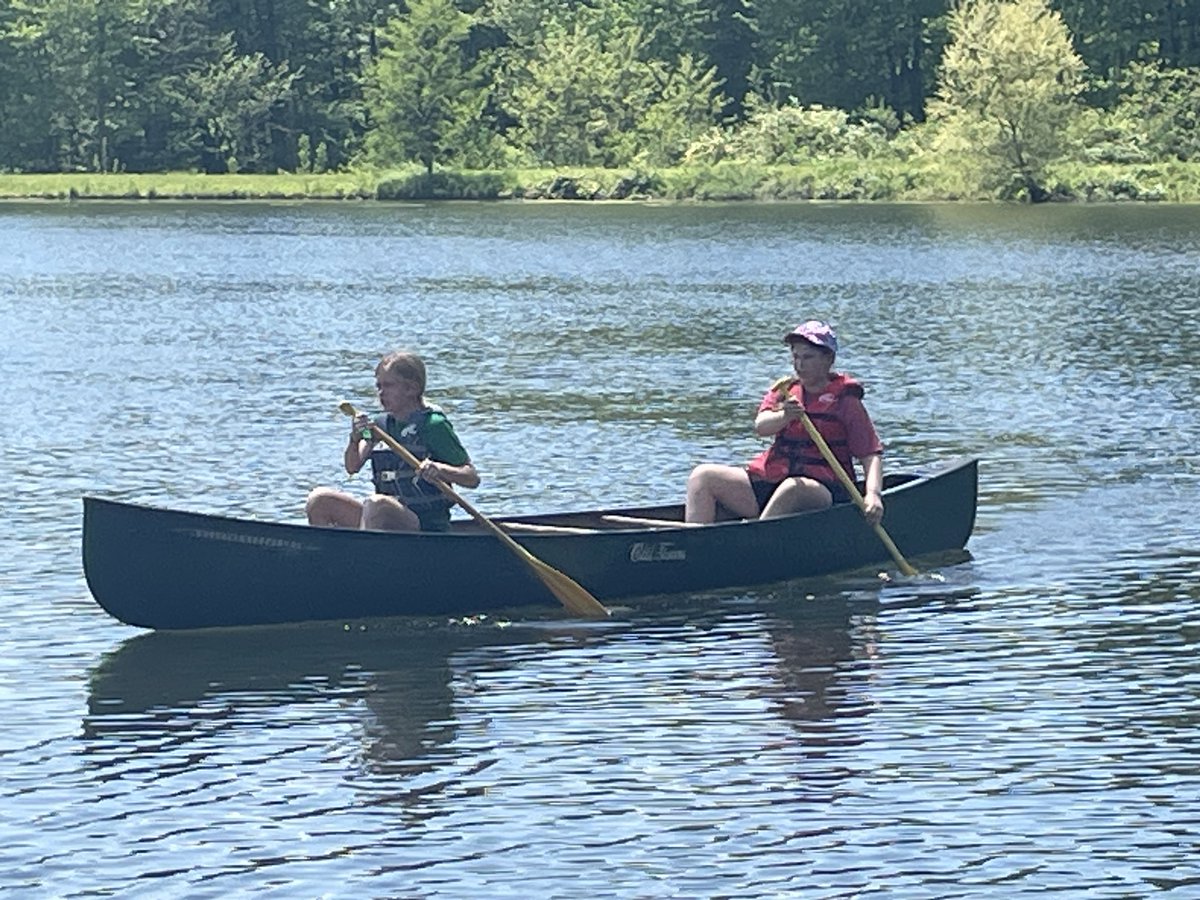 @WilsonElem and @goMercerEagles fifth graders loved canoeing @campkern