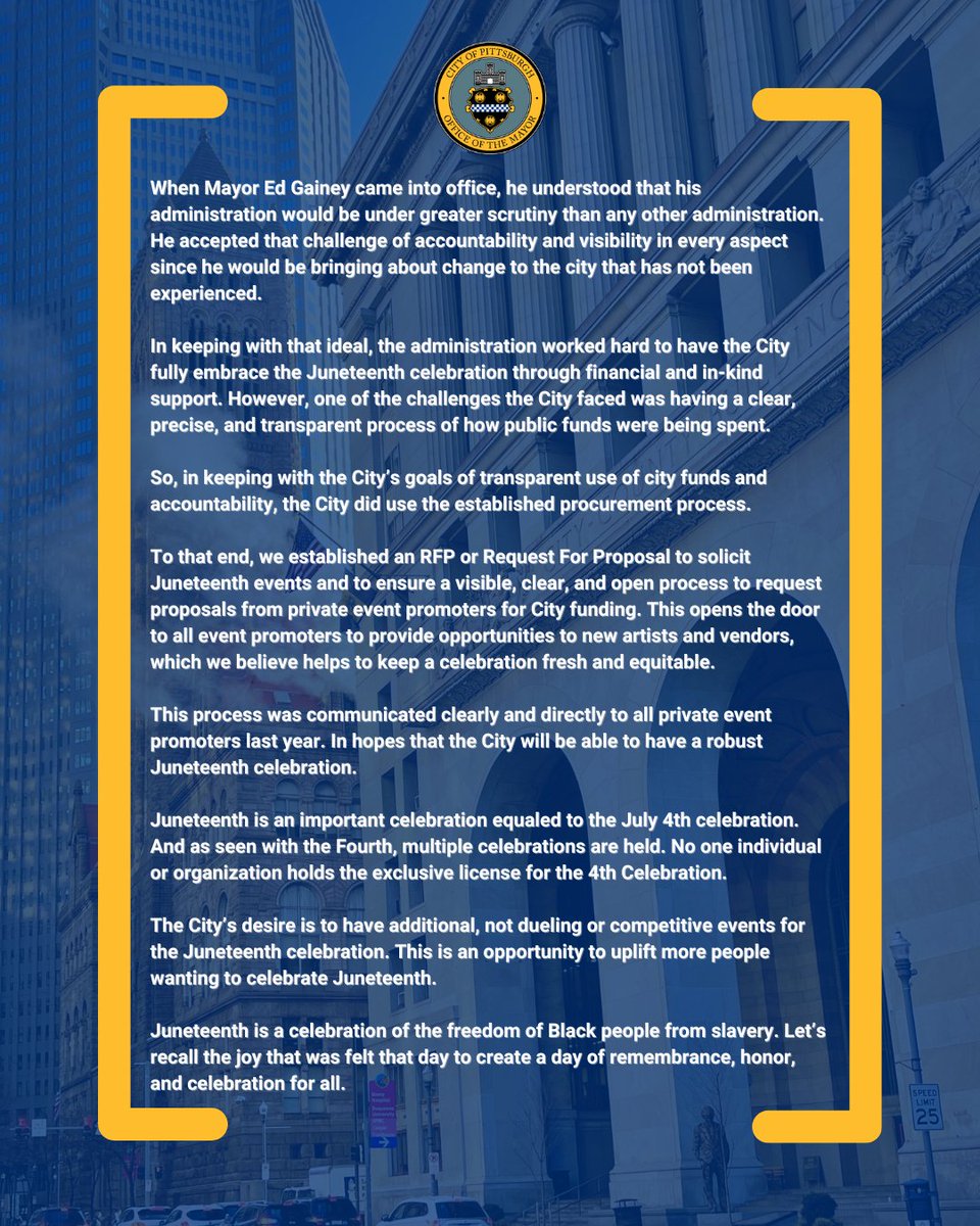 When I came into office, I understood that my administration would be under greater scrutiny than any other administration. I accepted the challenge of accountability & visibility in every aspect since I would be bringing about change that the city has not experienced. (🧵)