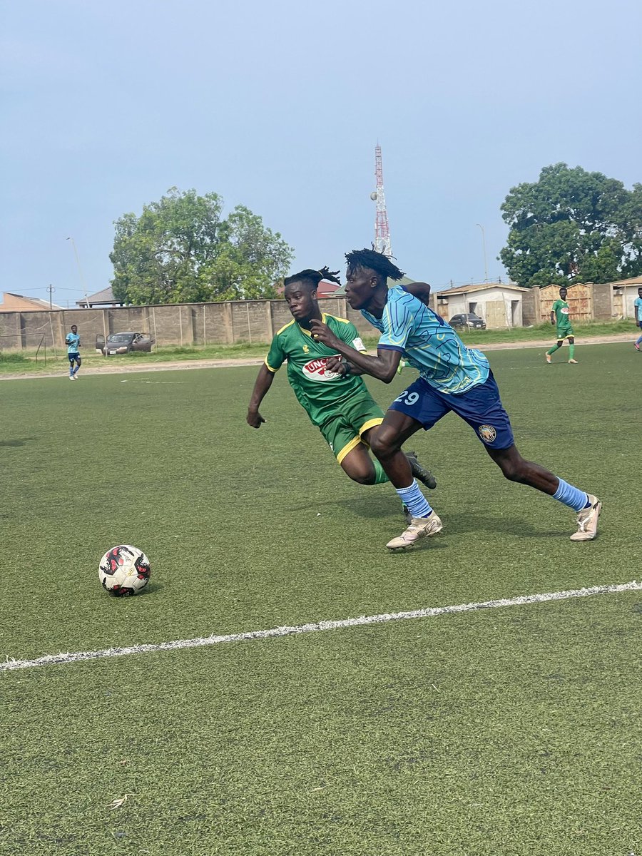 ⏸️ 𝗛𝗔𝗟𝗙 𝗧𝗜𝗠𝗘 ⌚️ Mighty Royals 2-0 Debibi United B.A United 0-2 Baffour Academy Tamale City 2-0 Maana FC Eleven Wonders 0-0 Young Apostles Accra Athletic 0-0 Uncle T United Berekum City 0-0 Techiman Liberty Youth #AccessBankDOLwk25