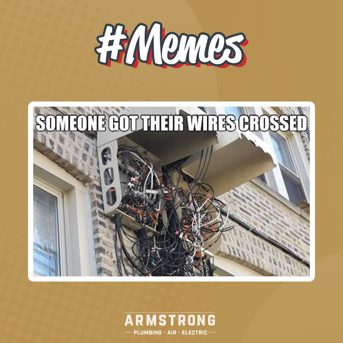 This must’ve been a real mixup! 😆 Contact our team of professional electricians for any assistance: bit.ly/3PiWyQt 

#Armstrong #BetterCallArmstrong #Lubbock #ElectricalIssues #Electricity #ElectricalRepair