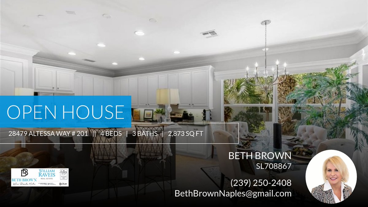 IMMEDIATE GOLF! NO WAIT LIST. Feel free to ask any questions or give me a call at (239) 250-2408 📱! Open house: May 5th at 12:00 PM. Beth Brown William Raveis Realty Cell: 239-250-2408 Fax: 86... homeforsale.at/28479_ALTESSA_…