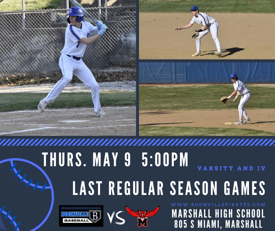 ⚾💙☠ Last regular season games for these Pirates!  Cheer them on to a W before beginning District play!  Let's go, Pirates! ☠💙⚾

📸 Ms. Moody

#BeGreat #GoBigBlue #boysinblue #GetLoudBeProud #onceapiratealwaysapirate #boonvillepirateboosterclub