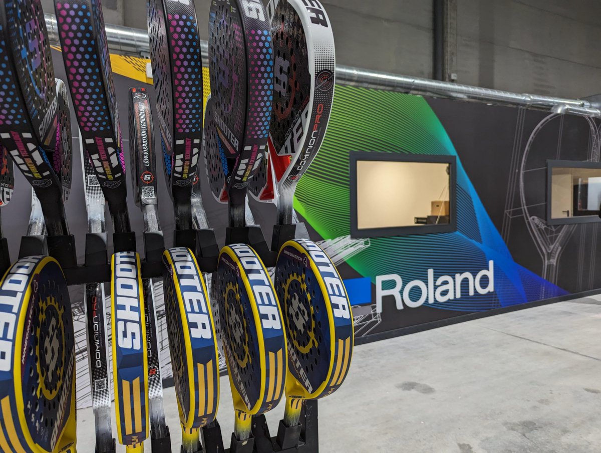 Discover how innovative companies like Shooter Padel & Pickelball are using Roland DG direct print technology to revolutionize the sporting goods market. Read more about the growing market here: ow.ly/XFh550Rug83 #UVprint #sportinggoods