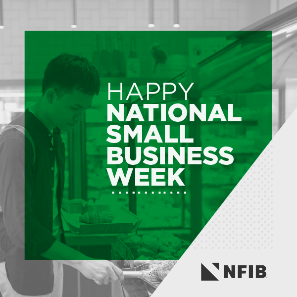 Happy National Small Business Week!

April 28 through May 4 celebrates #smallbusinesses across the country. Make sure you #supportsmall this week!

Learn more about supporting #smallbiz at NFIB.com.