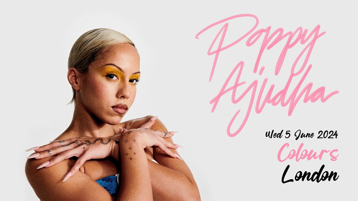 ICYMI: Fresh from unveiling her highly anticipated single ‘My Future’, #PoppyAjudha will play @ColoursHoxton next month 💥 Secure tickets 👉 livenation.uk/BMri50RuL9m