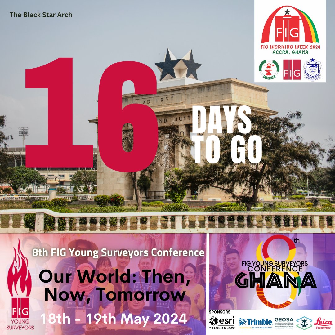 The Black Star Arch! A monument standing tall, symbolizing freedom, unity, and the aspirations of the Ghanaian people. Join us at the 8th FIG Young Surveyors Network Conference as we celebrate Ghana's rich history and heritage!

#YSC8TH #FIGConference2024  #ExploreGhana