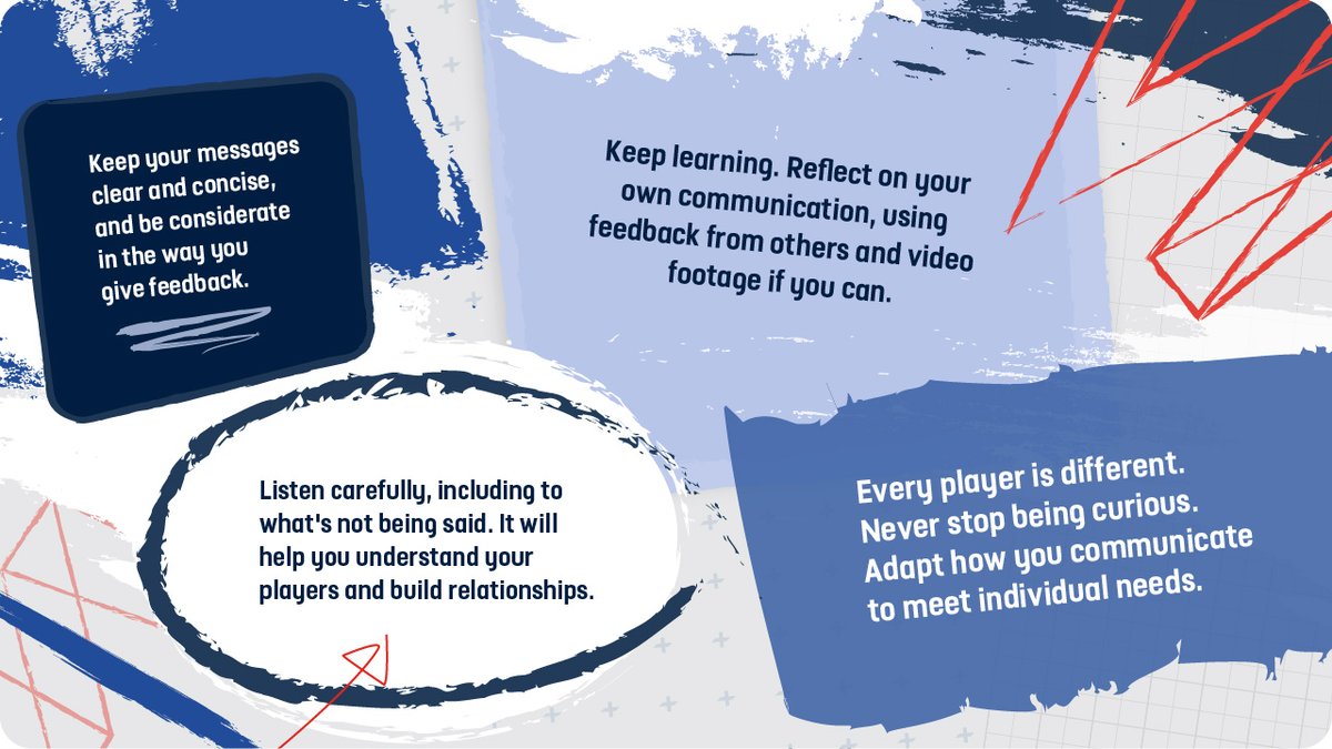 The three key methods of communication in coaching are: 1️⃣ Command. 2️⃣ Question and answer. 3️⃣ Observation and feedback. Our four top tips to developing your communication this #SundayShare 👇