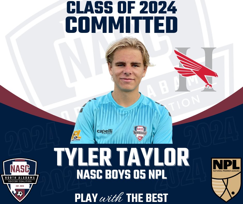 northalabamasc's tweet image. 🚨COMMITTED FOR 2024🚨 Congrats to Tyler Taylor for officially signing to play soccer at
@huntingdon_msoc

Tyler plays on our Boys 05 NPL team! Go Hawks!  #northalabamasc #nascproud #playwiththebest #provenpathway

@hchawkssports
@huntingdoncoll
@USClubSoccerNPL
@sapremierleague