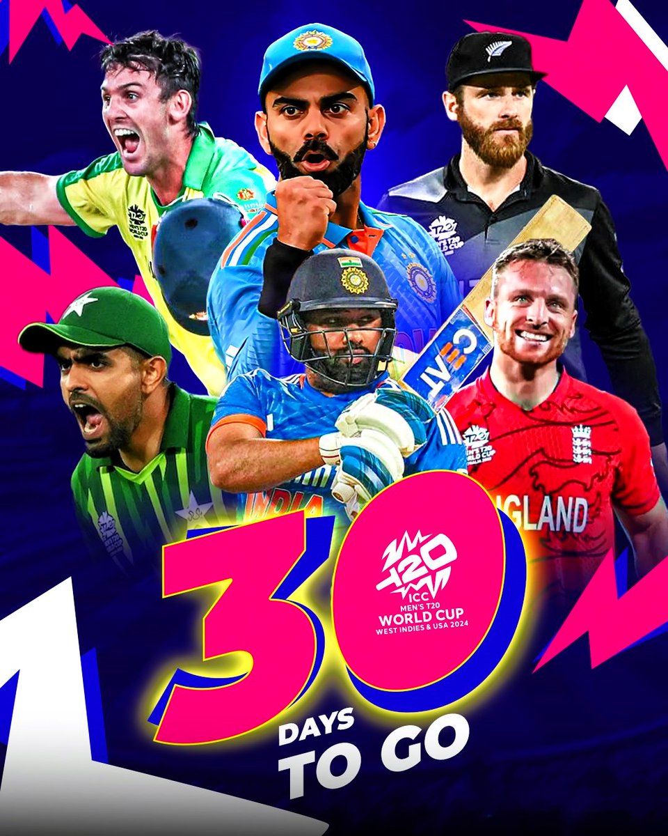 Just one month to go for the mega T20 event 🏏🏆 Which nation will create history ❓🔥 📸: Sportskeeda #T20WorldCup24 #T20WorldCup #T20WorldCup2024 #T20WC2024 #Cricket