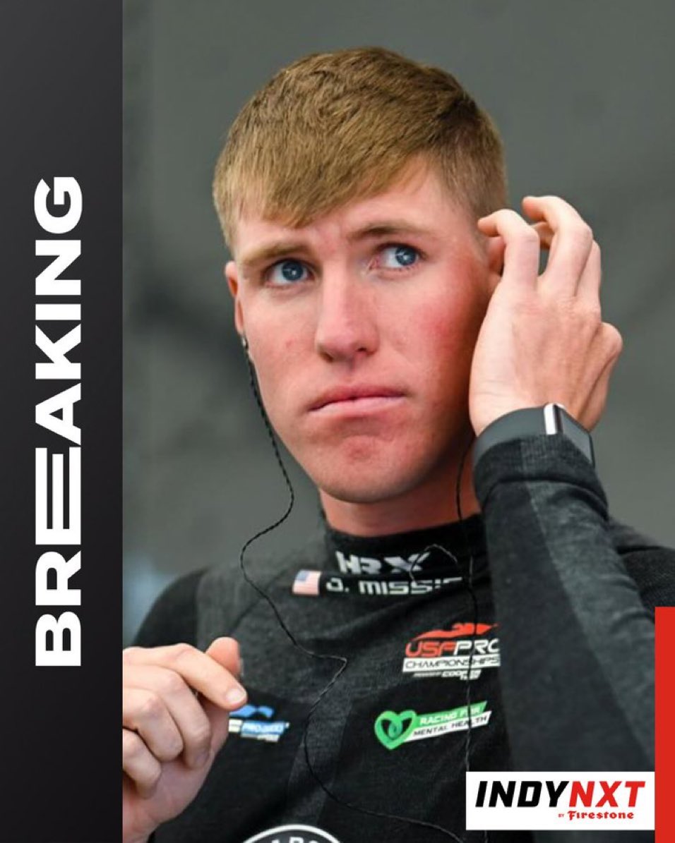 DRIVER ANNOUNCEMENT | 🇺🇸 Jordan Missig will race for Abel Motorsports in @INDYNXT at IMS later this month!

The former @USFPro2000 driver was hunting for a NXT drive this past winter and now fills in for Josh Mason, who is facing budget issues.