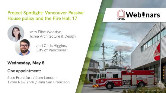 Don't miss our upcoming iPHA Webinar on May 8, a conversation with @hcma building performance expert Elise Woestyn and, representing the city government, Chris Higgins (@CAHiggins) about Vancouver' new #PassiveHouse. passivehouse-international.org/index.php?page…